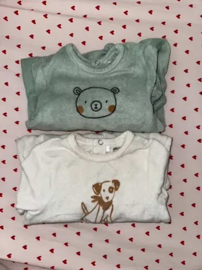 Lot pyjama animaux x2