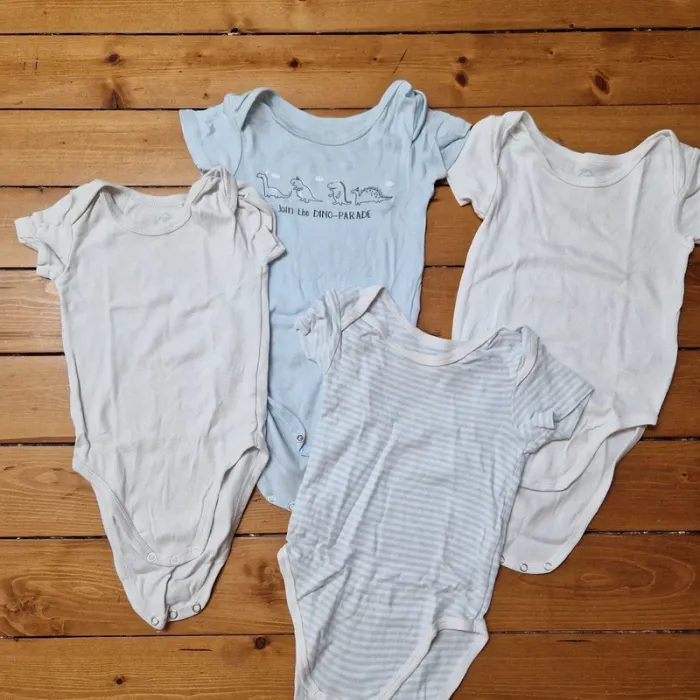 Lot de 4 bodies manches courtes - Tex Baby