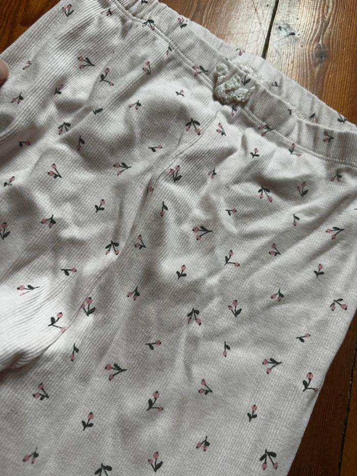 Leggings vertbaudet fleur 12a côtelé - photo numéro 2