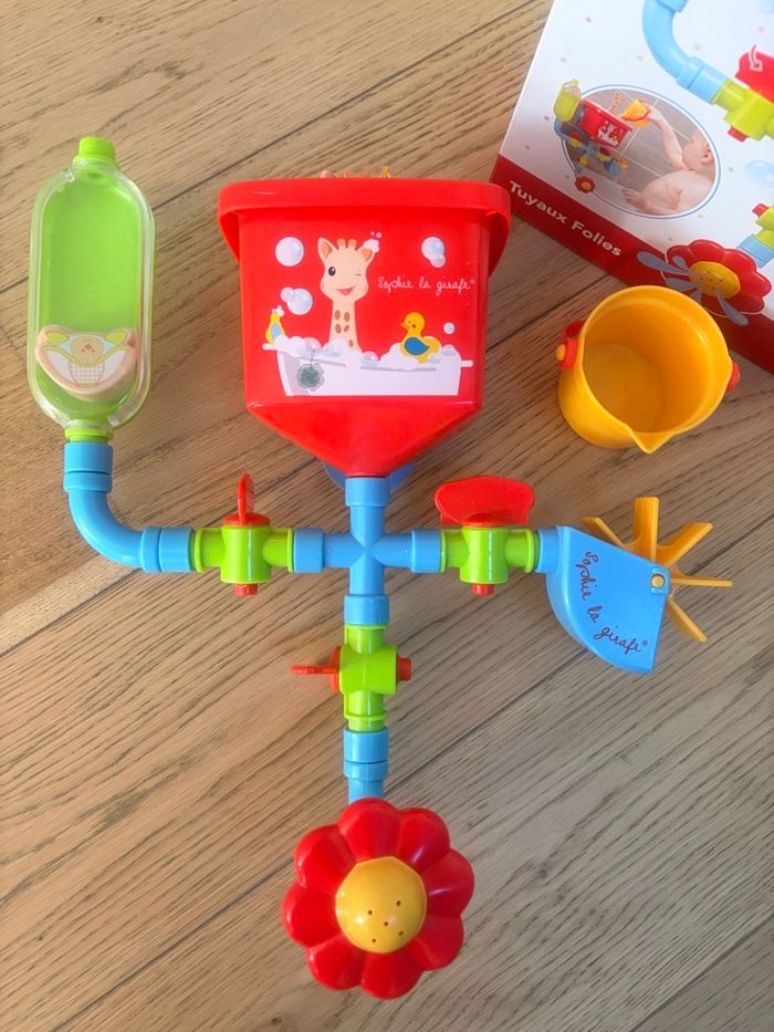 Jouet de bain tuyaux folies Sophie la girafe - photo numéro 4