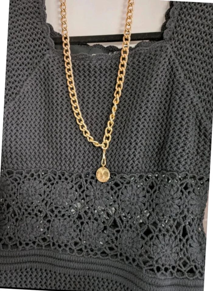 Robe en crochet décolleté carré - photo numéro 4