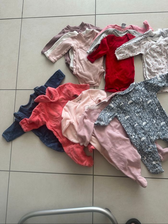 Lot 3 mois fille body pyjama - photo numéro 4