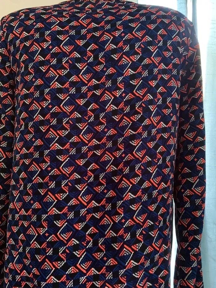 Tunique Goa taille M manches longues motif orange fluorescent - photo numéro 7