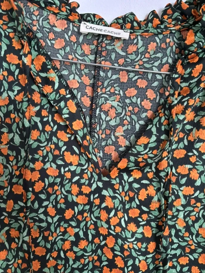 Robe fleurie cache cache - taille 38 - photo numéro 3