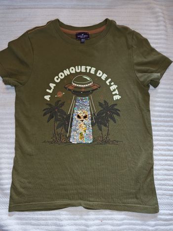 Tee-shirt sergent major 5 ans sequins reversibles 