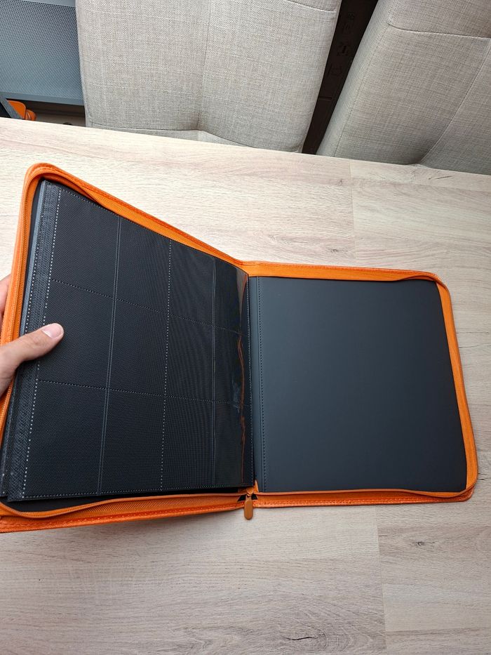 Classeur 12×12 de rangement pour 480 cartes Pokémon de qualité premium en orange 🟧 - photo numéro 4