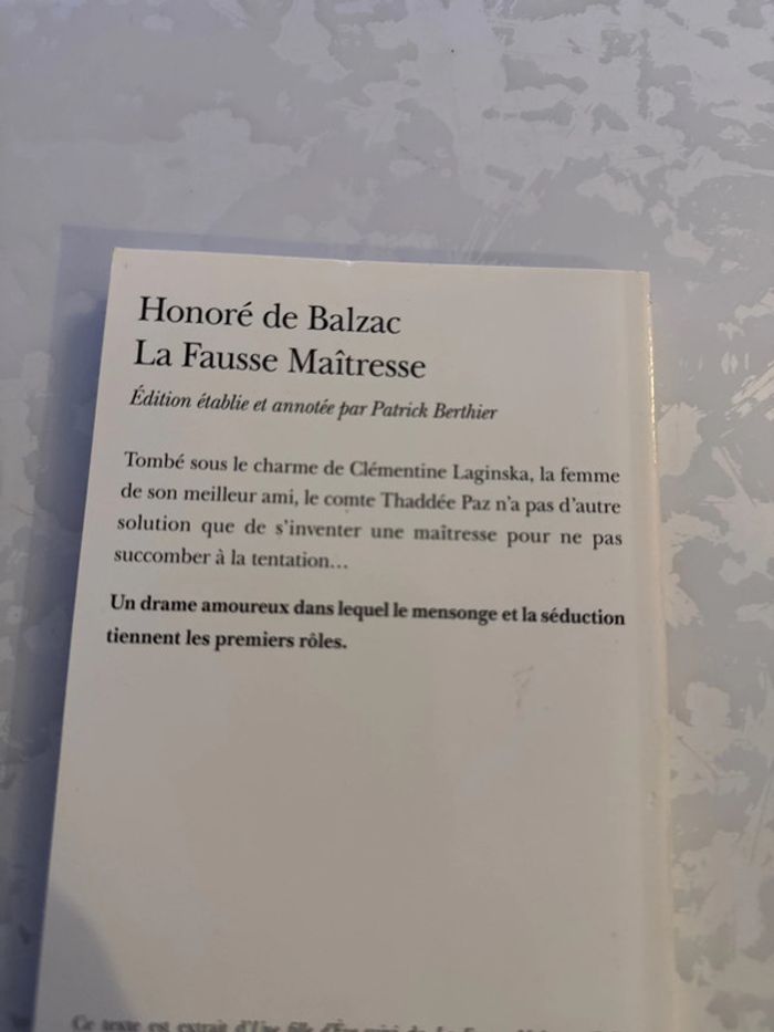 Livre la fausse maîtresse - honoré de balzac - photo numéro 3
