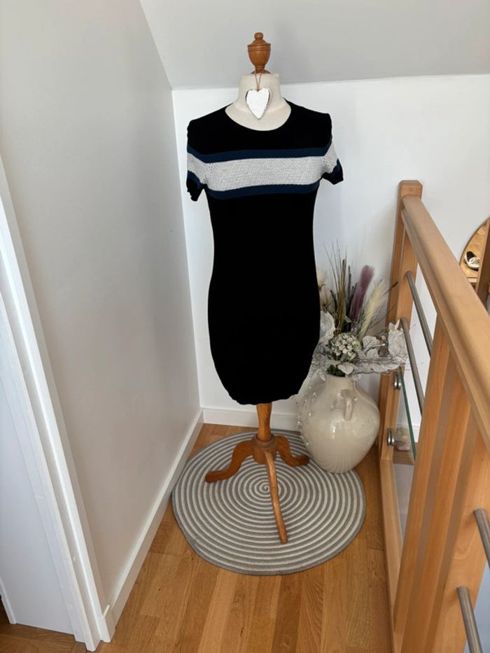 Robe MC noir/bleu/blanc - Pimkie - M