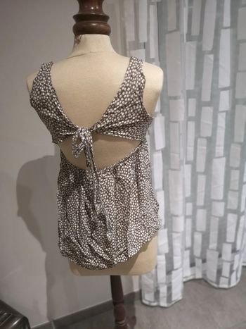 Blouse dos nu débardeur