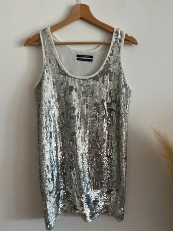 Robe à sequins argentés Club Monaco