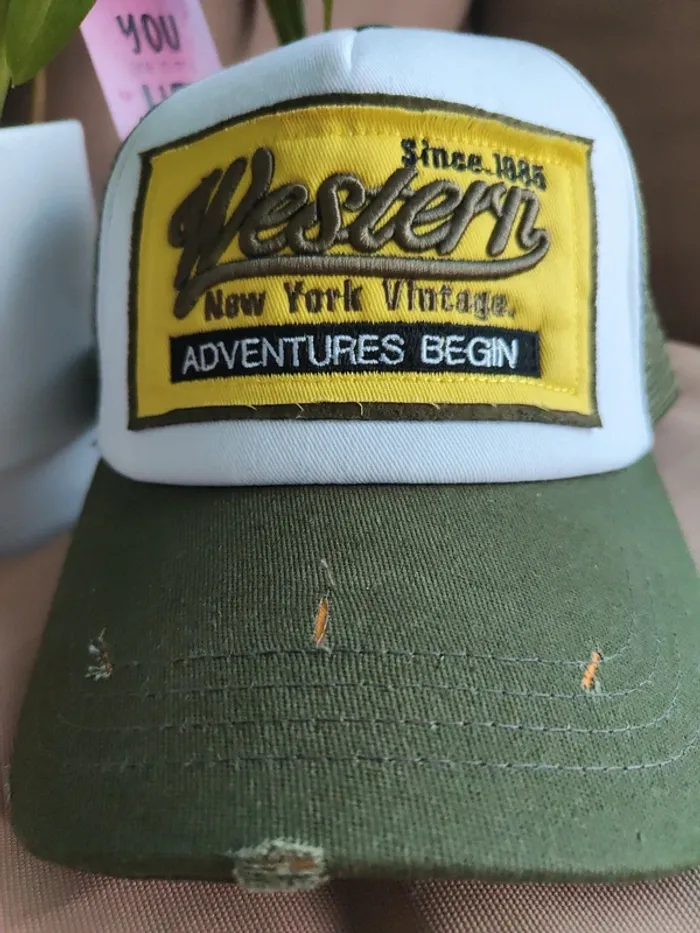 Casquette Trucker Western kaki - photo numéro 3