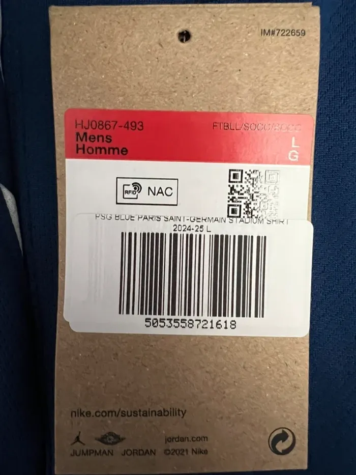 Maillot Collector Fourth Match PSG Jordan Dri-FIT 24/25 - Champions of Europe 2025 - photo numéro 10