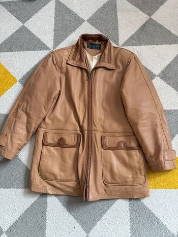 Manteau en cuir vintage Taille unique