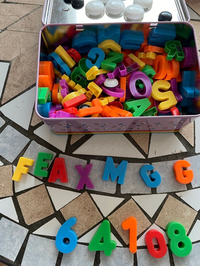 Lettres et chiffres magnétiques