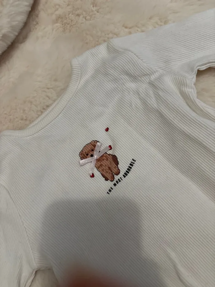 T-shirt manches longues bébé fille 18 mois Zara - photo numéro 2