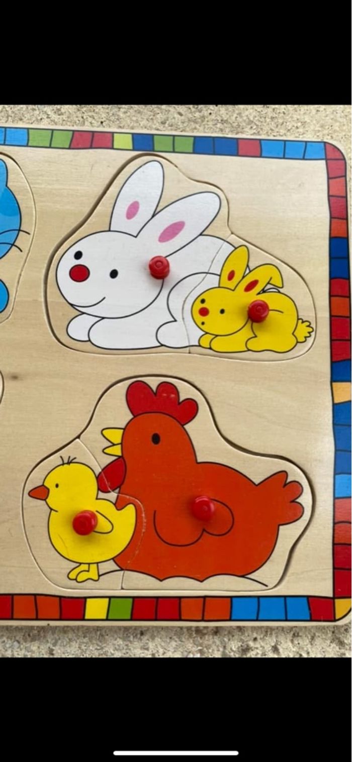 Puzzle en bois les mamans et ses petits - photo numéro 3