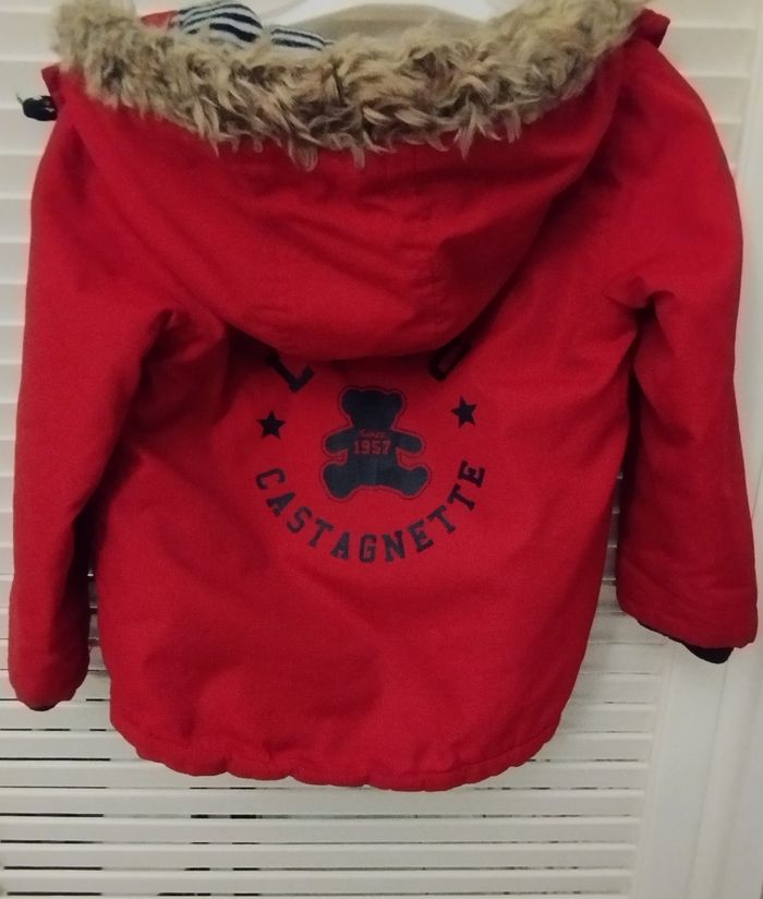 Manteau d'hiver rouge foncé Lulu - photo numéro 7