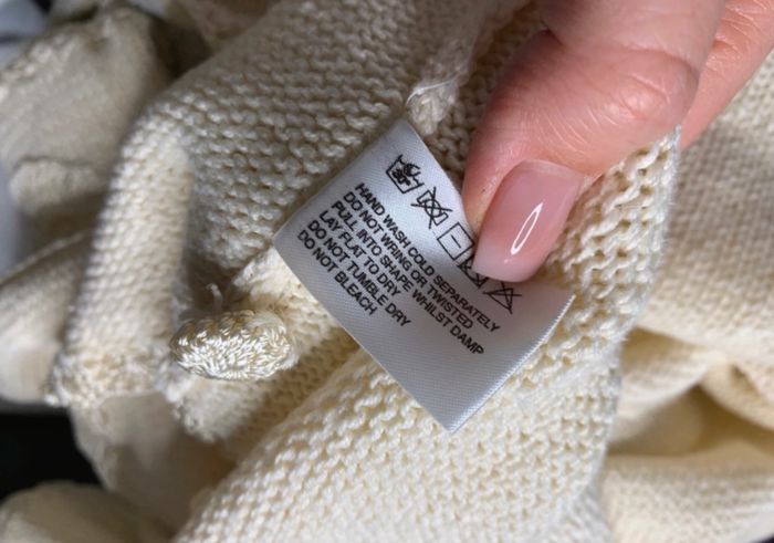 Cardigan perles et broderies blanc crème Vintage T36/38 S/M - photo numéro 9