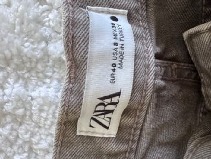 Jean Zara Droit - Marron/Taupe - Taille 40 / L - photo numéro 4
