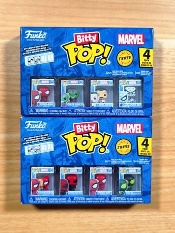 Lot de 2 Boîtes Funko Bitty Pop! Marvel - 8 Micro-Figurines (Dont 2 Chase)