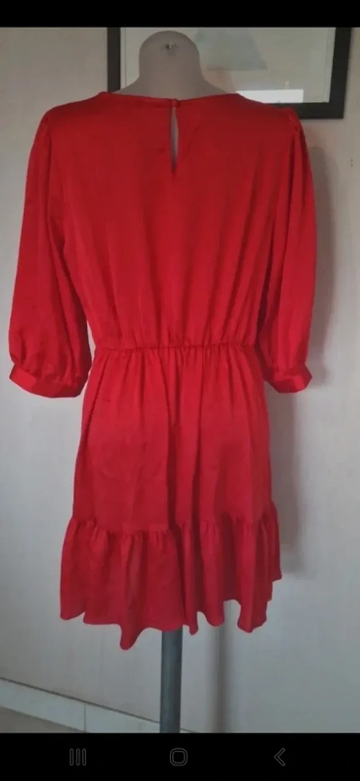 Robe été nafnaf rouge neuve avec étiquette taille 40 - photo numéro 5