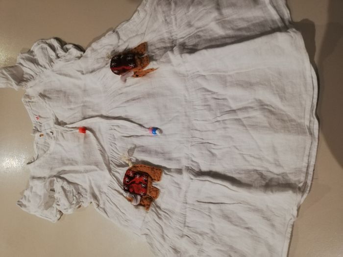 Robe fille blanche 2 3 ans