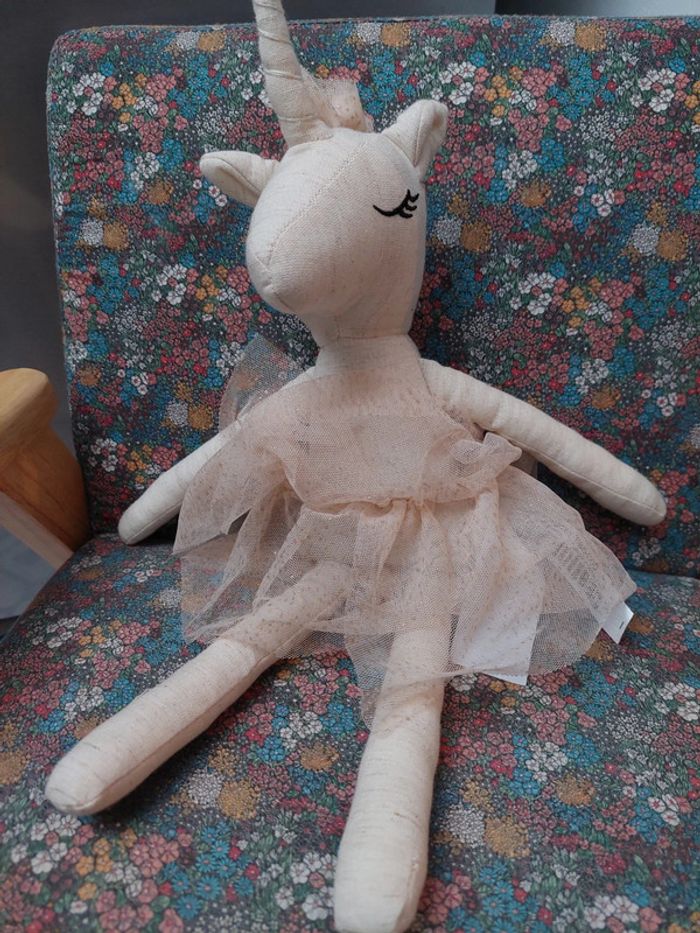#7 Cyrillus - peluche pantin licorne Cyrillus