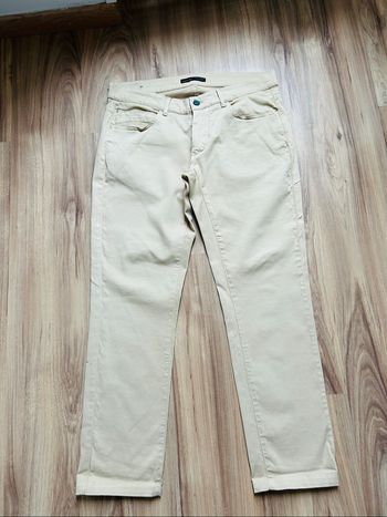 Jean beige uni Slim Homme Zara Tailles 42-44