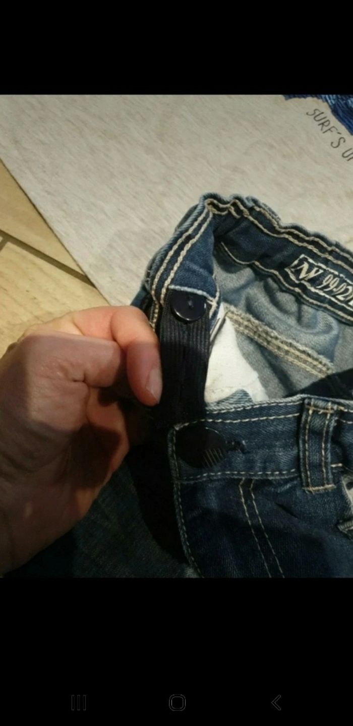 Ensemble été garçon bermuda t-shirt paillettes 6 ans - photo numéro 4