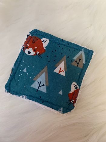 Lingette lavable renard