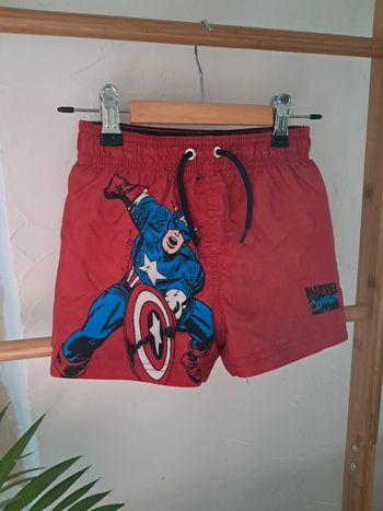 Short avengers rouge captain america 4 ans tbe
