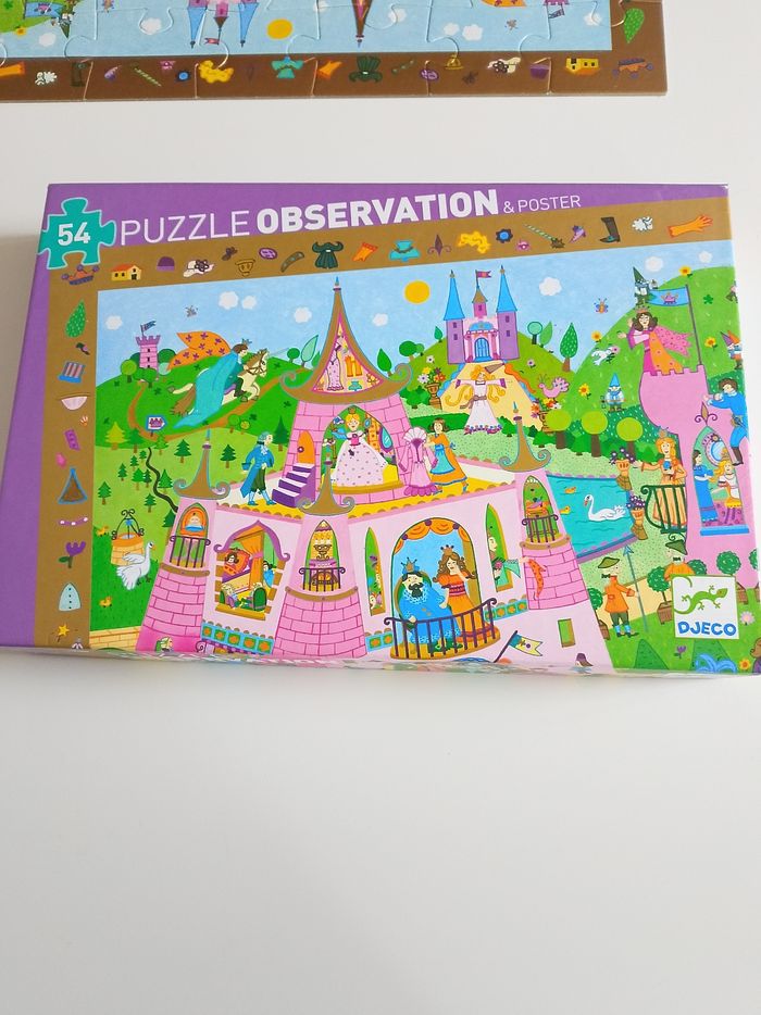 Puzzle observation princesse avec poster Djeco o 54 pièces