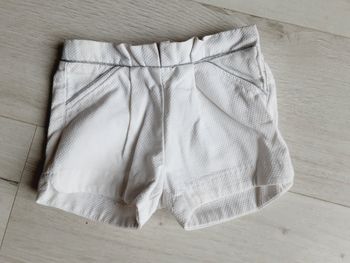 Vêtement bébé fille short blanc Obaïbi 12 mois 1 an