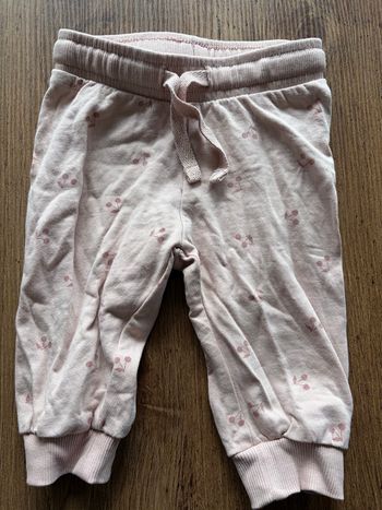 Pantalon H&M rose cerise 0-3 mois Coton Cordon de serrage