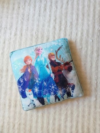 Coussin Frozen paillette 🌸🩵
