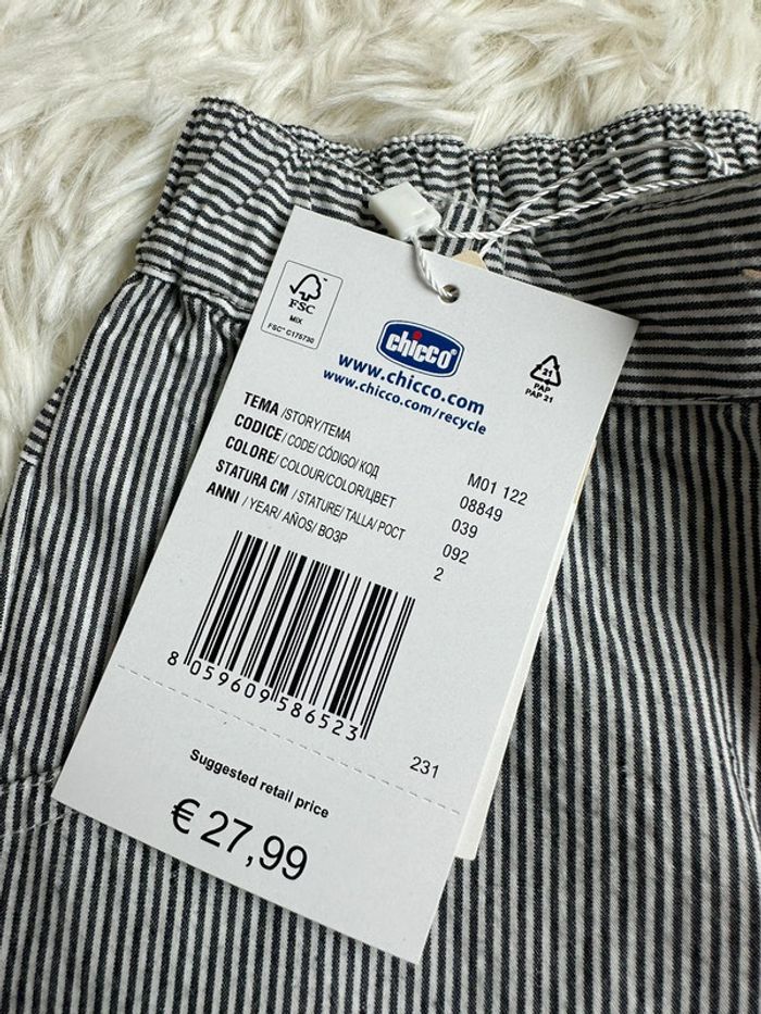 Pantalon à rayures Chicco taille 24 mois - photo numéro 3