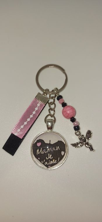 Porte clé maman " Je t'aime maman chérie "