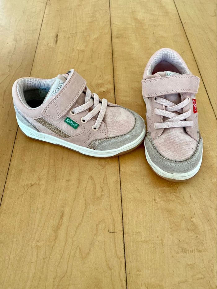 Baskets à scratch Kickers rose - 24 - photo numéro 2