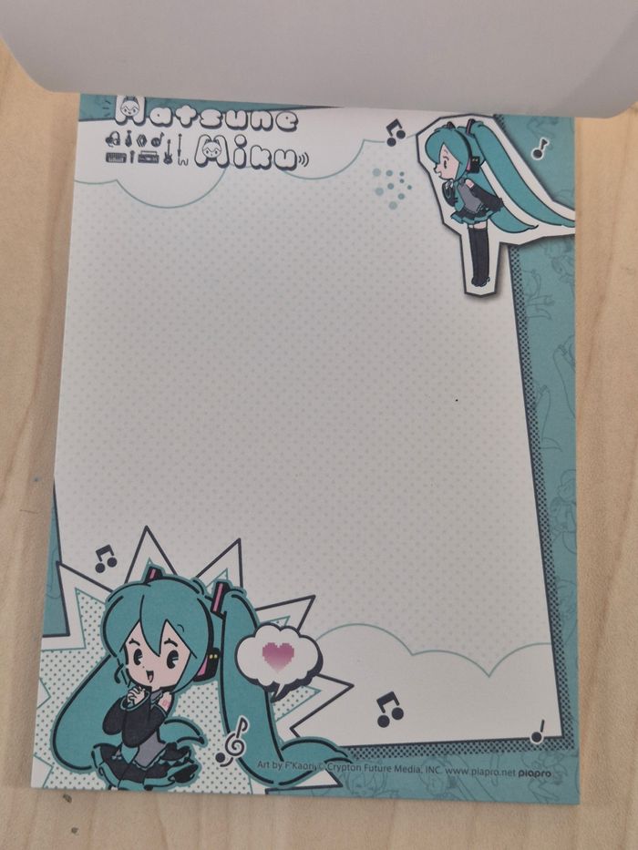 Bloc memo Hatsune Miku - photo numéro 3