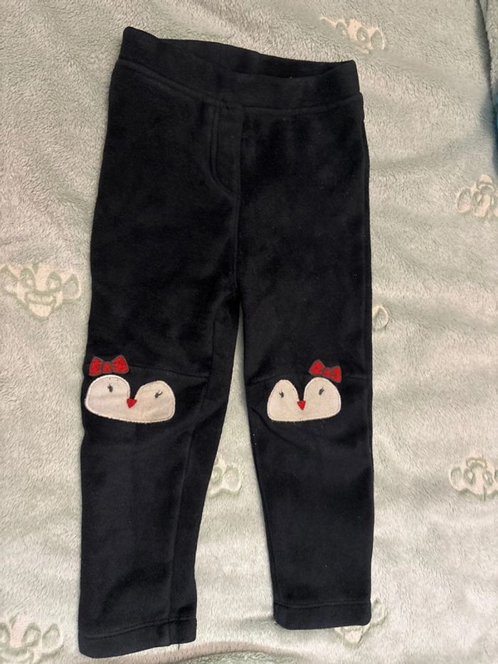 Legging noir pingouins