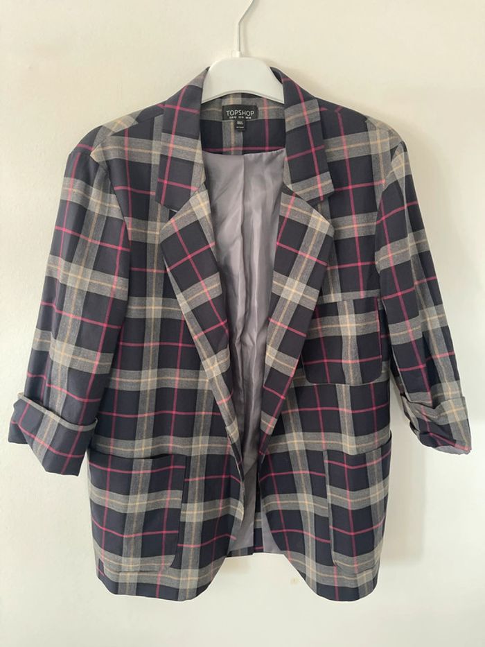 Blazer quadrillé topshop taille 42