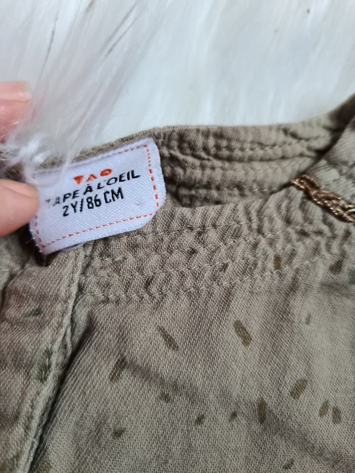 Robe chemise kaki - photo numéro 3