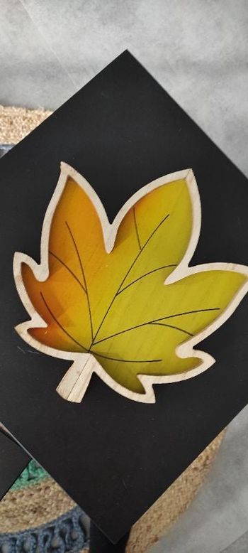 Décoration automne feuille