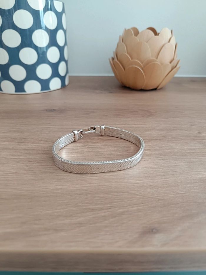Bracelet maille argenté - photo numéro 2