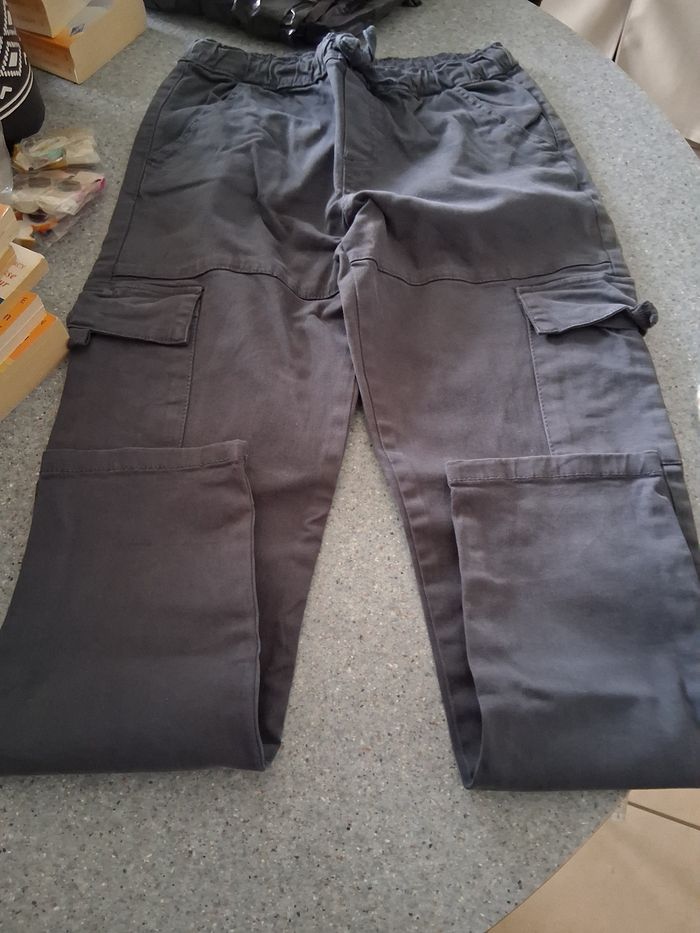 Pantalon " sergent major " gris " t- 12 ans