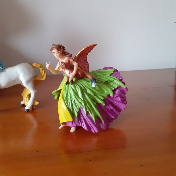 Papo: Figurine Elfe avec Petit Renard +Licorne - photo numéro 3