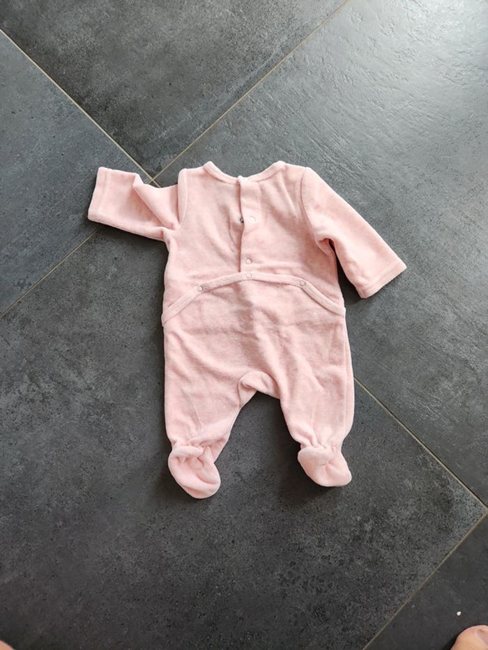 Pyjama velours Tape a l'œil 1 mois - photo numéro 3