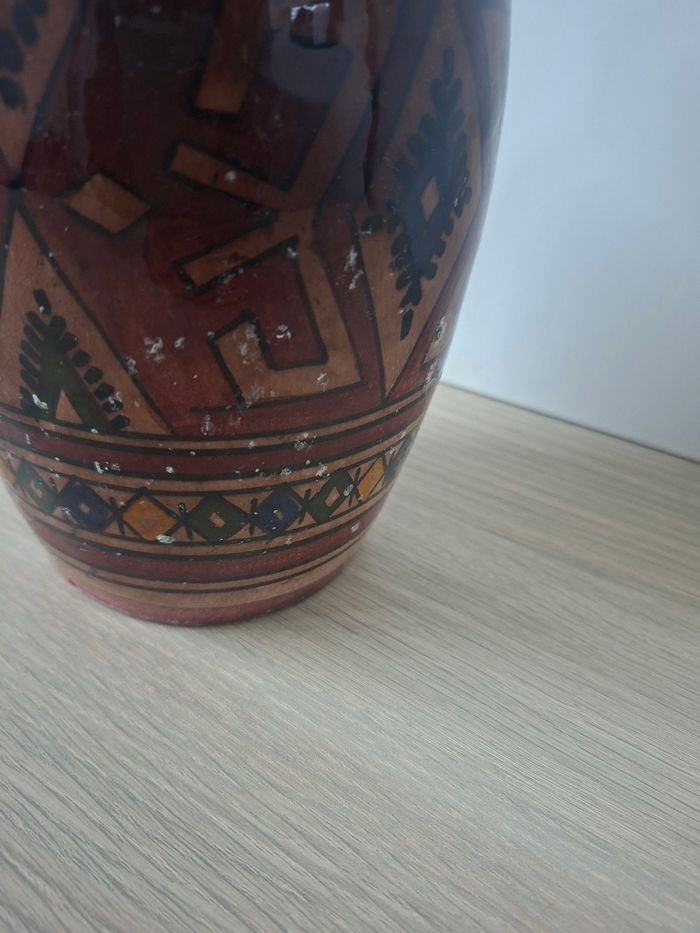 Ancien vase  oriental - Signé Safi - photo numéro 3