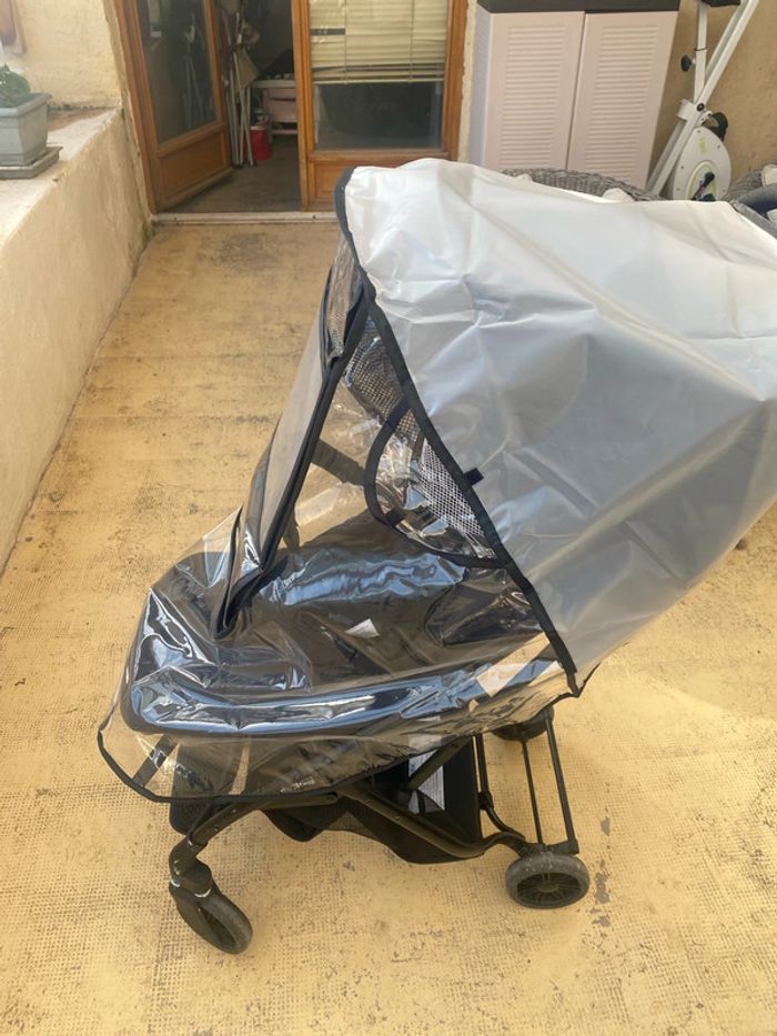 protège pluie pour poussette universelle transparente en plastique neuve - n60j - photo numéro 4