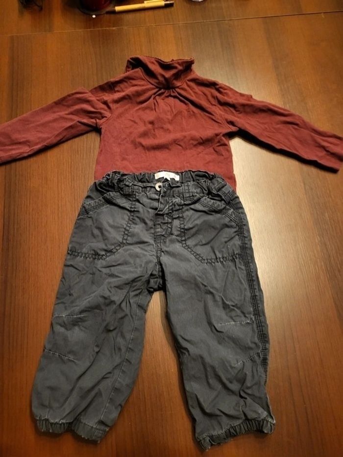 Ensemble t shirt manches longues et pantalon